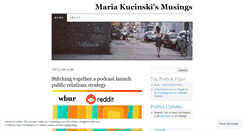 Desktop Screenshot of mariakucinski.com